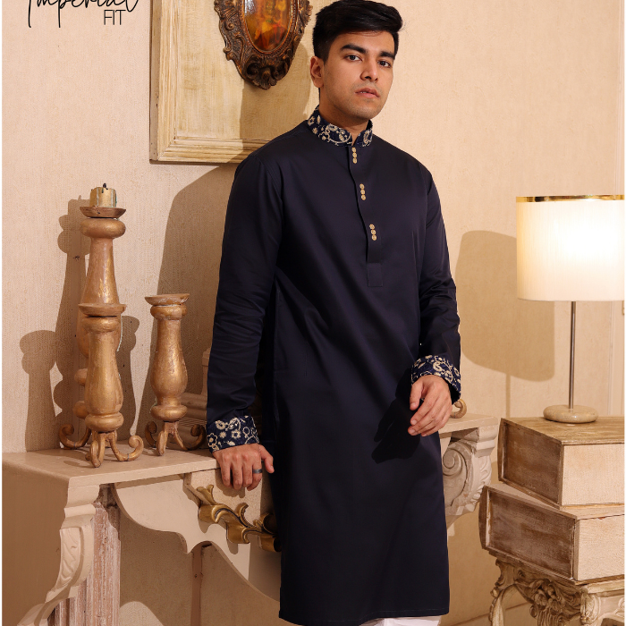 NAVY BLUE color panjabi (EFSMNB23-06)