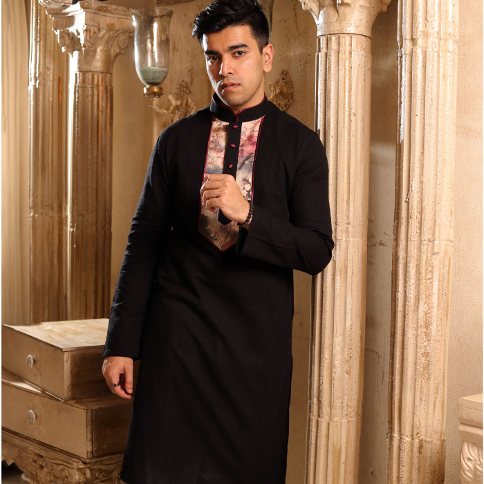 BLACK color panjabi (EFSMB23-08)