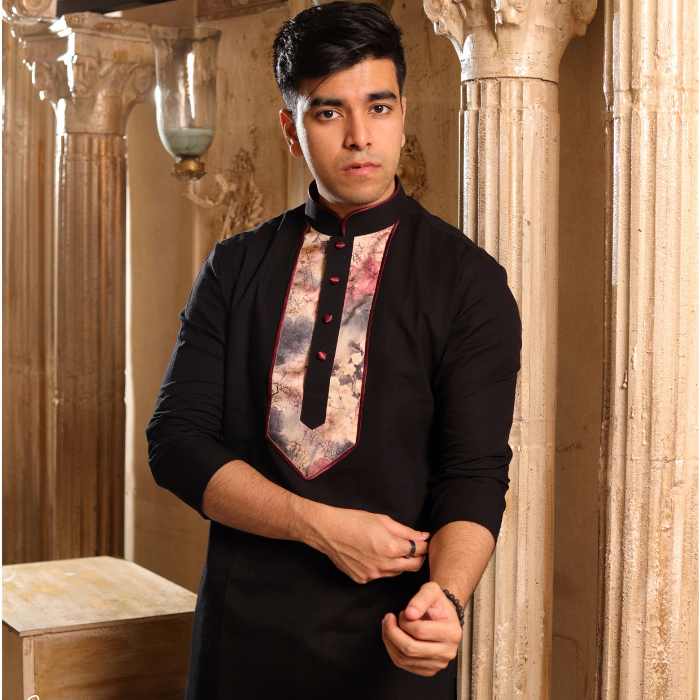 BLACK color panjabi (EFSMB23-08)