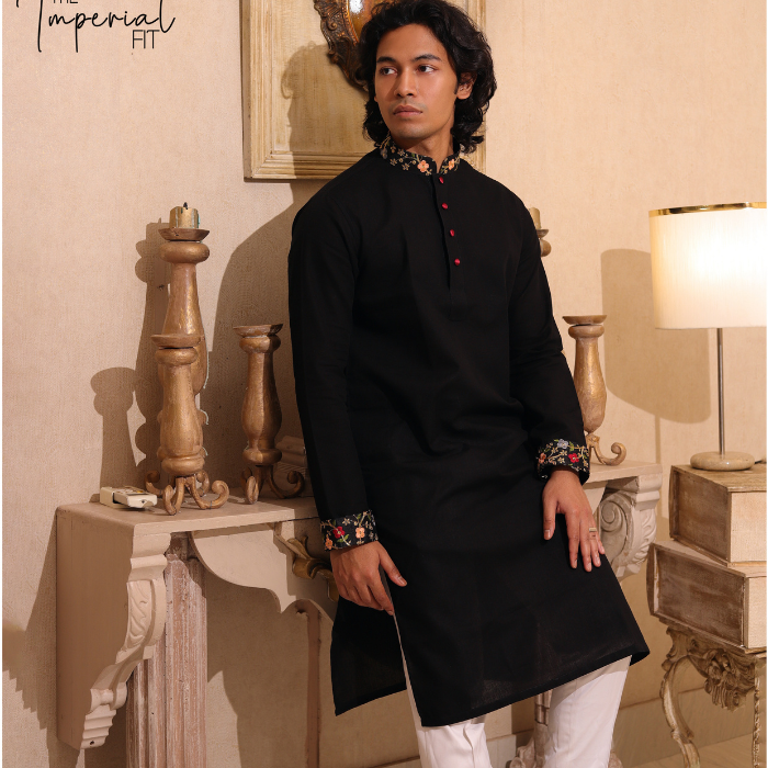 Black Color panjabi (EFWB23-33)