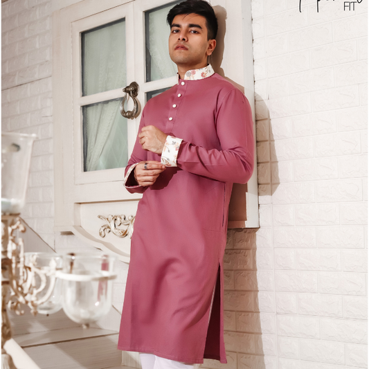 MAUVE color panjabi   (EFSMN23-07)