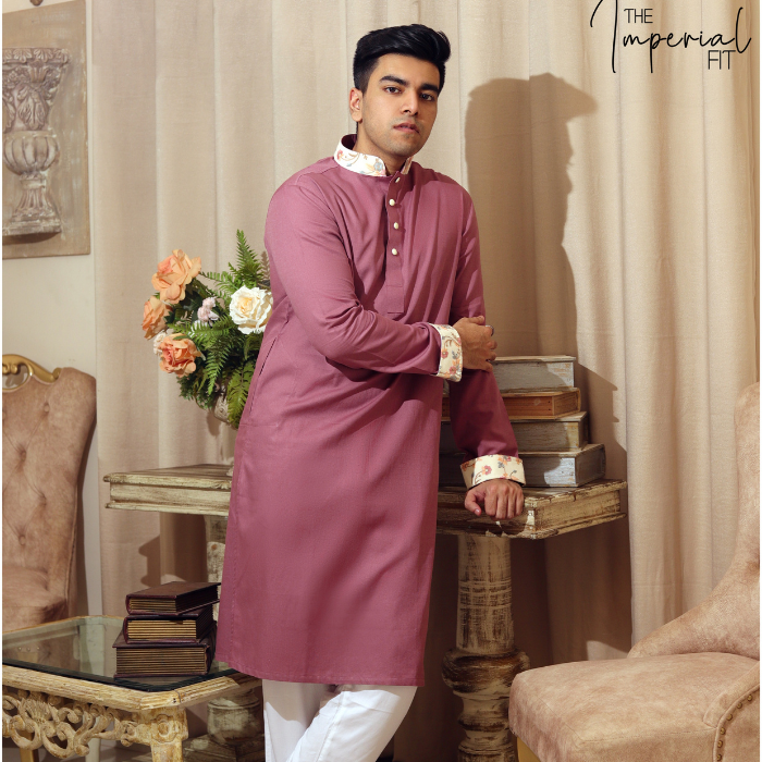 MAUVE color panjabi   (EFSMN23-07)