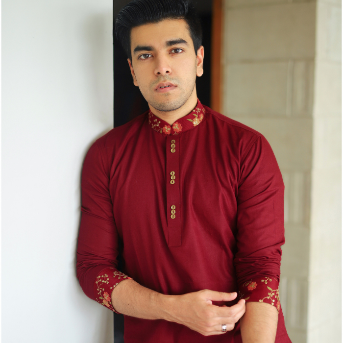 Red color panjabi (EFSMDR22-21)