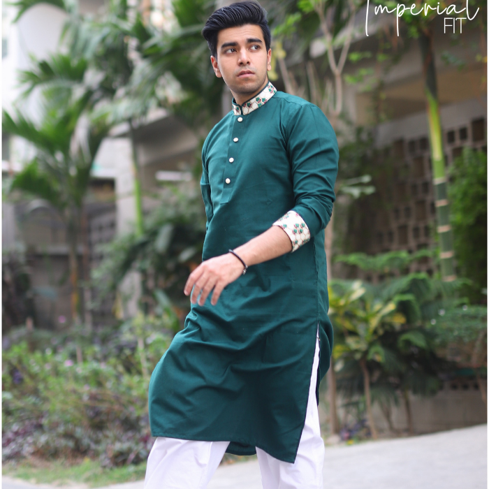 Green color panjabi (EASMG22-22)
