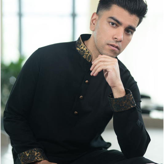 Black Color panjabi (EASMB24-25)