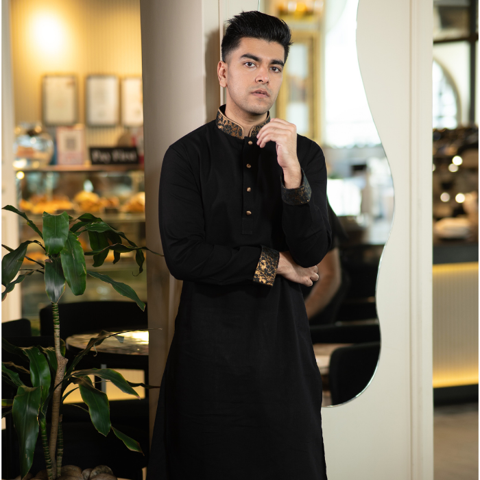 Black Color panjabi (EASMB24-25)