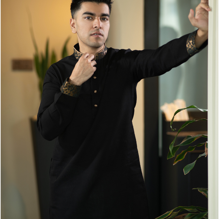 Black Color panjabi (EASMB24-25)