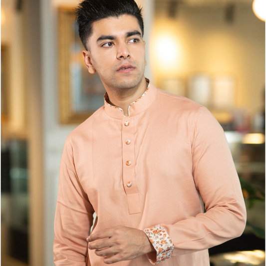 Peach Color panjabi (EASMP22-27)
