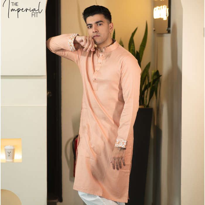 Peach Color panjabi (EASMP22-27)