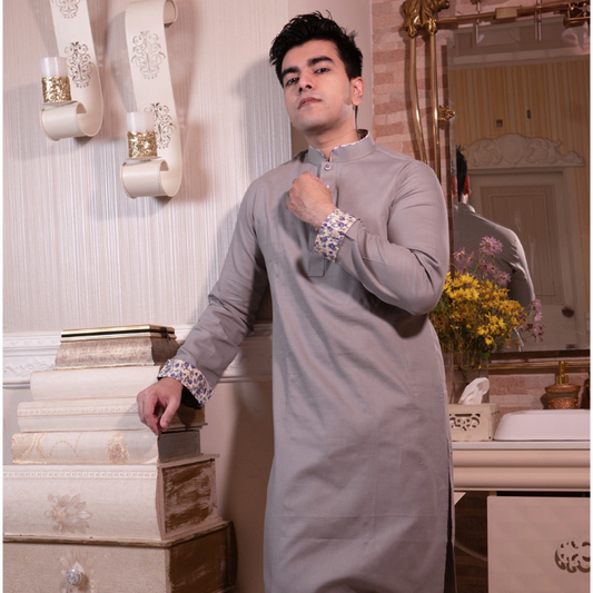Ash Color panjabi (EFSMA24-30)