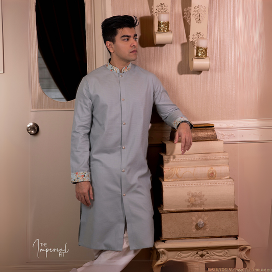 Pastel Green coat Color panjabi (EFSMPG24-32)