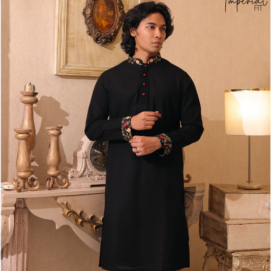 Black Color panjabi (EFWB23-33)