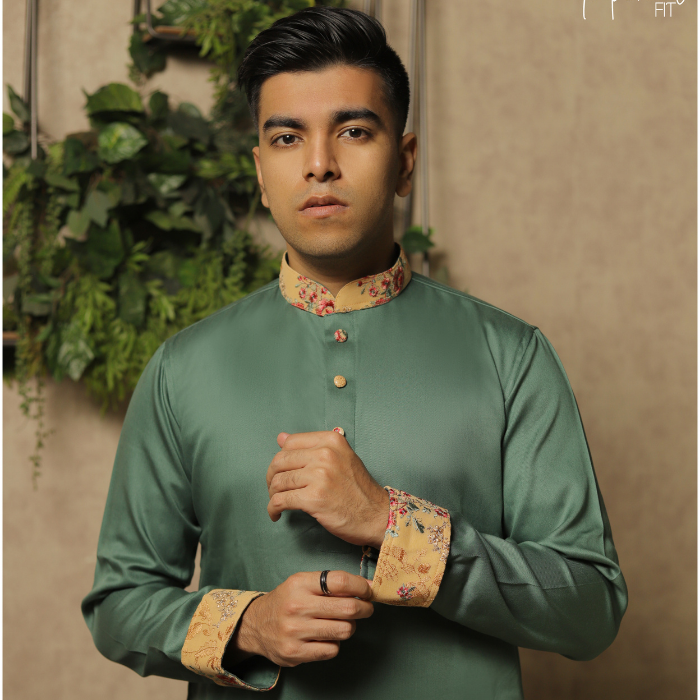 Castleton Green Color panjabi (EASMG22-26)