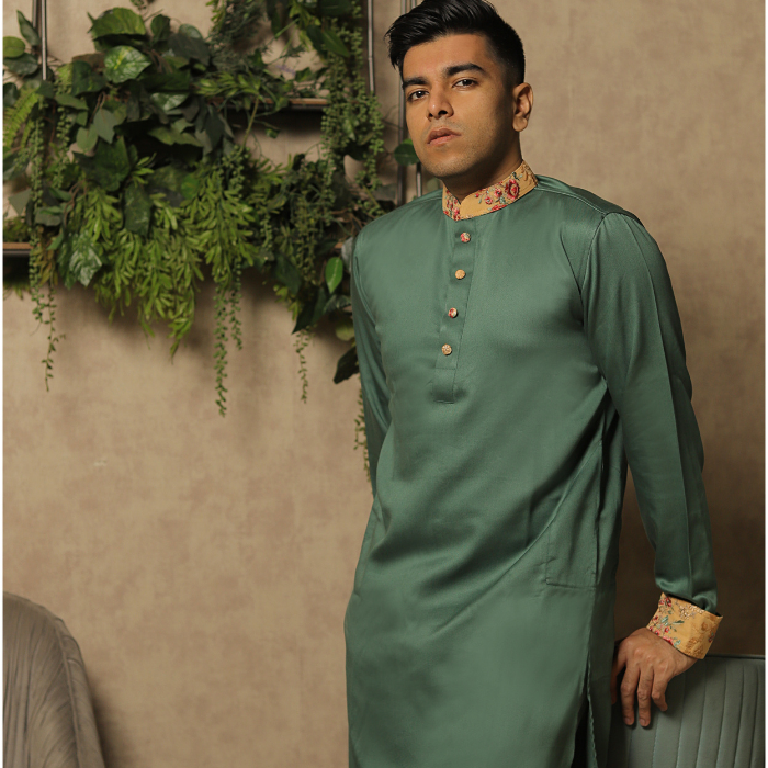 Castleton Green Color panjabi (EASMG22-26)